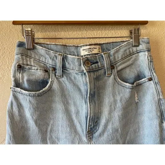 Abercrombie & Fitch The Vintage Flare High Rise Medium Wash Jeans 26 Y2K Western - Picture 3 of 13